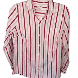 J.Crew Red & Pink Striped Button-Down – XL